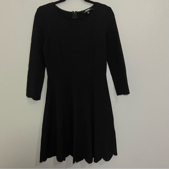 Lulu's Cumulonimbus Scalloped Skater Dress Large - Picture 2 of 9